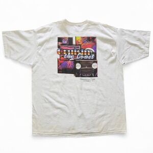 Vintage 90s Cruisin the Coast Mississippi Hot Rod Auto Car Flame Graphic T-shirt